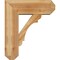 Ekena Millwork Olympic Craftsman Rough Sawn Bracket w/ Offset Brace, Western Red Cedar, 8"W x 22"D x 26"H BKT0806X22X26OLY04RWR - alternate 3